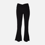 WOMEN RIB FLARE PANTS