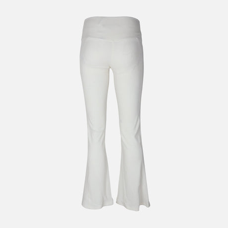 WOMEN RIB FLARE PANTS