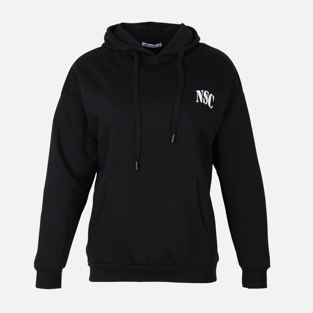 WOMEN BASIC OVERSIZE FLEECE HOODIE