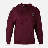 WOMEN BASIC OVERSIZE FLEECE HOODIE