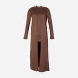 WOMEN 2 PIECES LONG OPEN CARDIGAN 