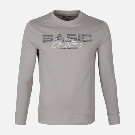 MEN LONG SLEEVE GRAPHIC T-SHIRT ROUND NECK