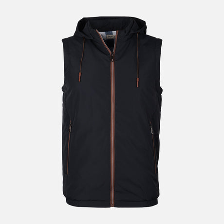 MEN PADDED VEST WITH HOOD