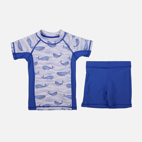 Boys Rashguard Swim Set Short Sleeve