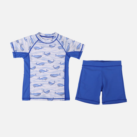Boys Short Sleeve Rashguard Swim Set