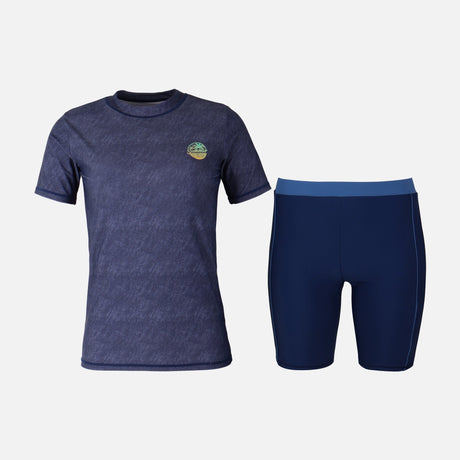 Boys Short Sleeve Rashguard Swim Set