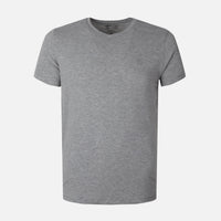 Men Spandex T-Shirt V-Neck