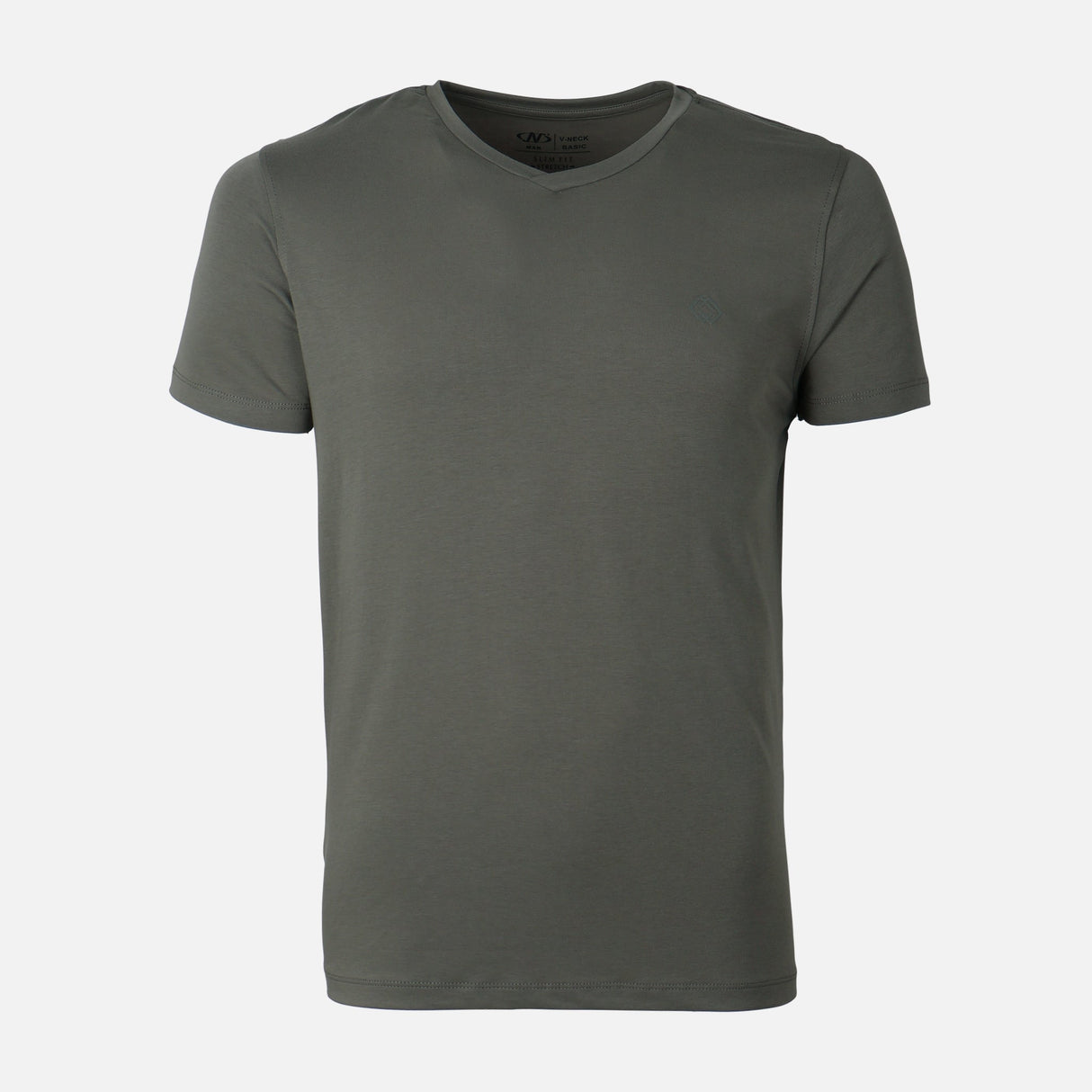 Men Spandex T-Shirt V-Neck