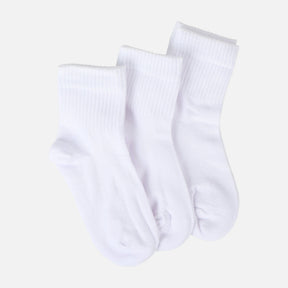UNISEX SCHOOL QUARTER SOCKS 3 PAIRS
