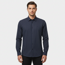 Men Long Sleeve Stripe Shirt