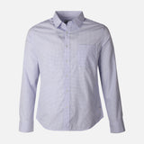 Men Long Sleeve Stripe Shirt With Pocket