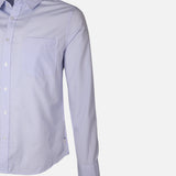 Men Long Sleeve Stripe Shirt With Pocket