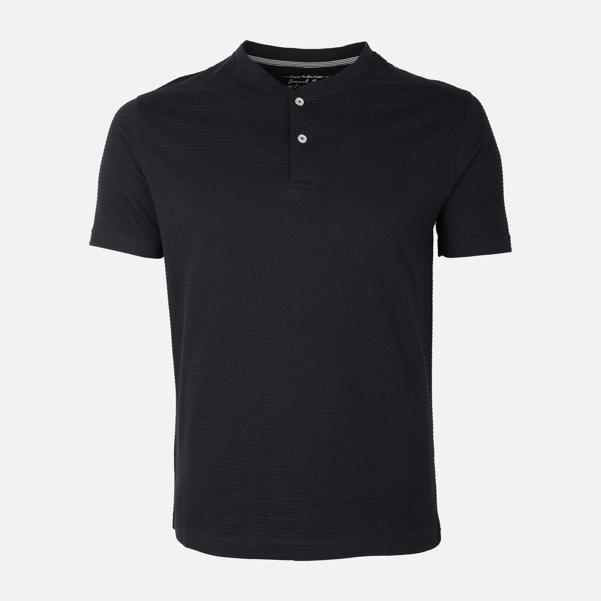 Men Structured Henley T-Shirt