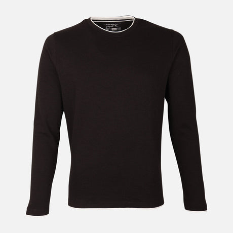 Men Structured Long Sleeve T-Shirt