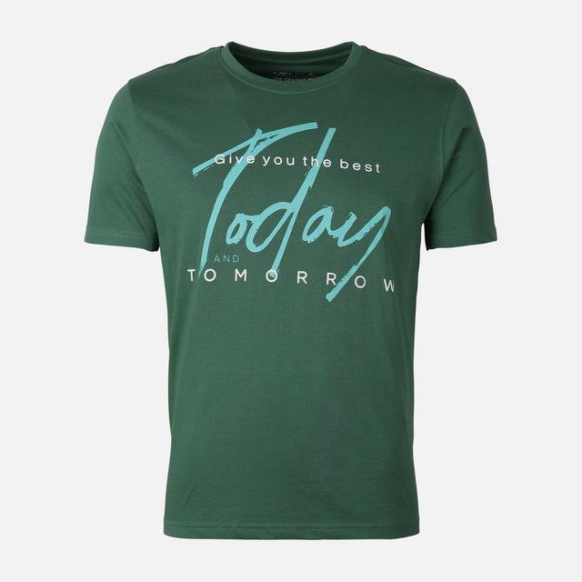 Men Graphic T-Shirt Round Neck