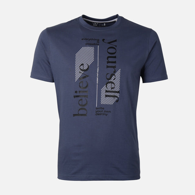 Men Graphic T-Shirt Round Neck