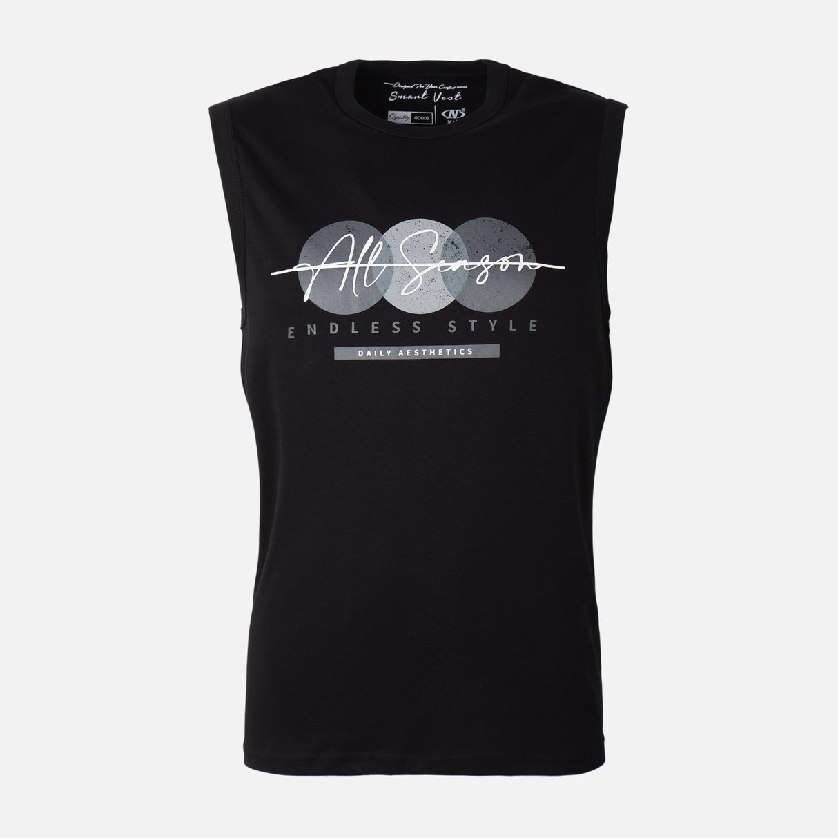 Men Vest Round Neck