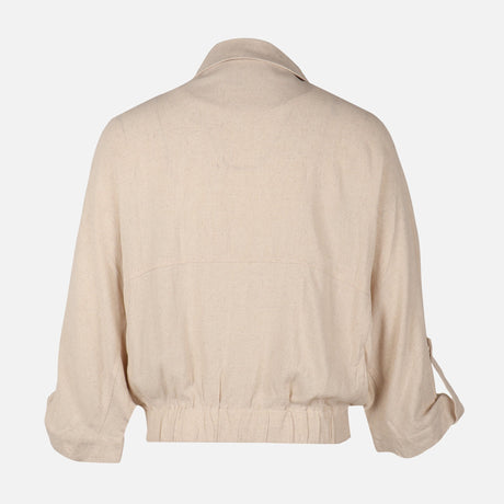 Women Oversized Double Pocket Shacket