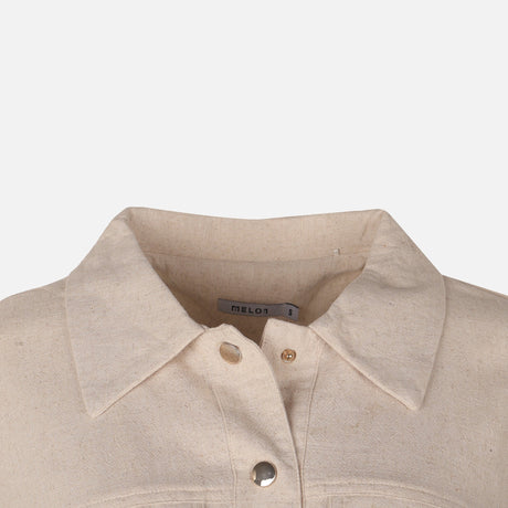 Women Oversized Double Pocket Shacket