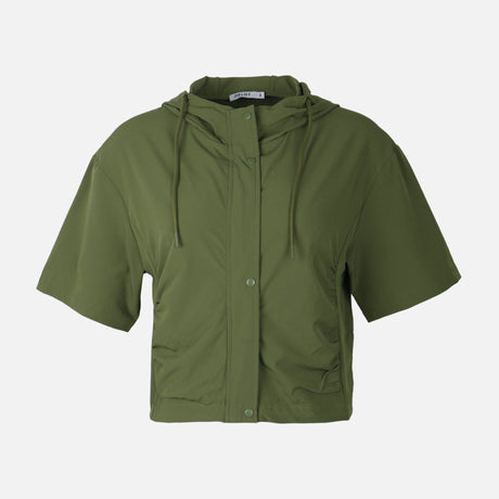 Women Oversized Hooded Shacket