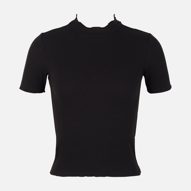 Women Rib Basic Tshirt