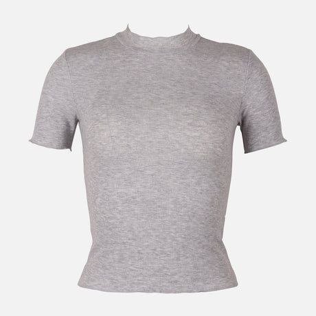 Women Rib Basic Tshirt