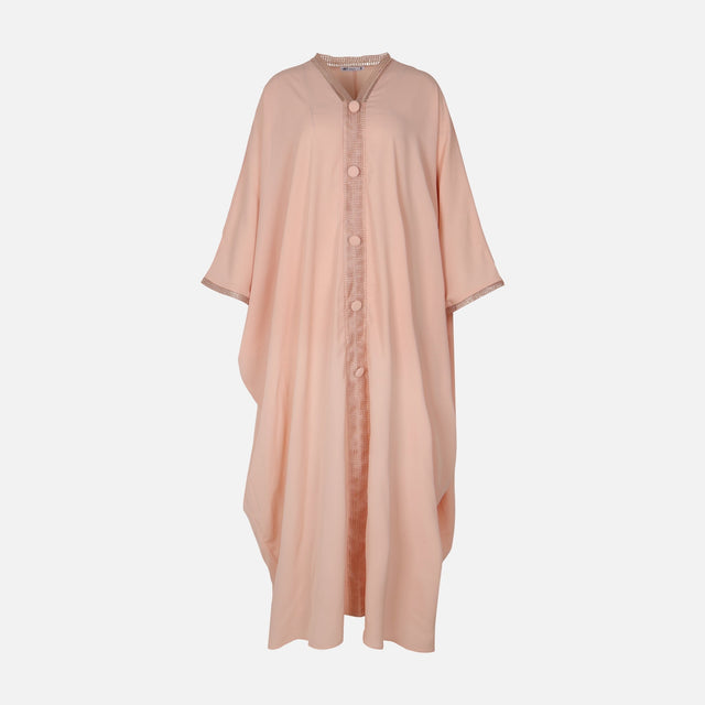 Women Lace Detail Kaftan Maxi Dress