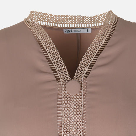 Women Lace Detail Kaftan Maxi Dress