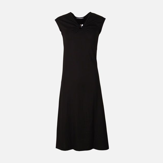 Women Sleeve Less Knitted Maxi Dress