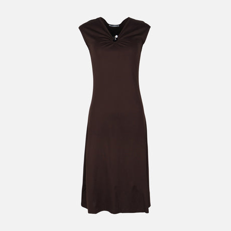 Women Sleeve Less Knitted Maxi Dress