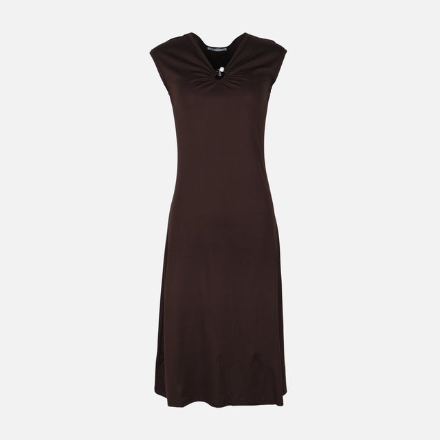 Women Sleeve Less Knitted Maxi Dress