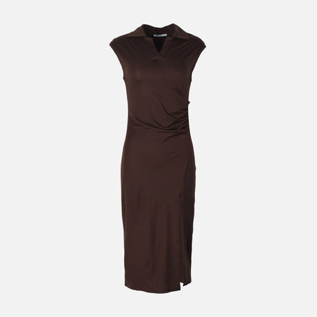 Women Sleeve Less Knitted Maxi Dress