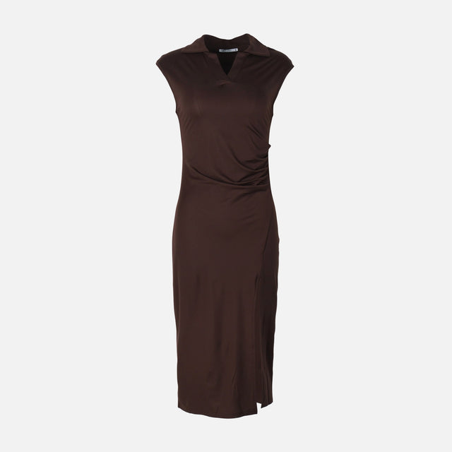 Women Sleeve Less Knitted Maxi Dress