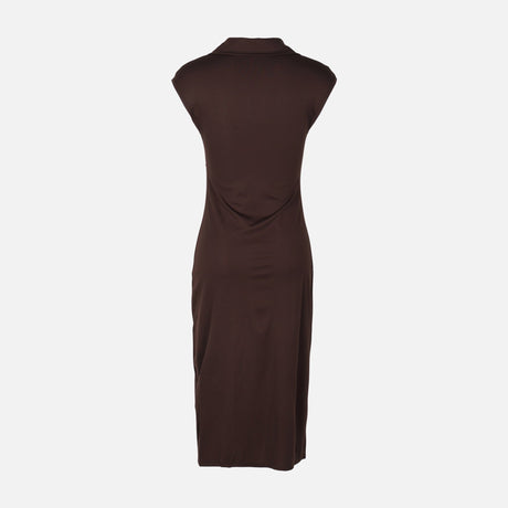 Women Sleeve Less Knitted Maxi Dress