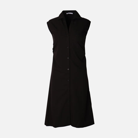 Women Sleeve Less Woven Maxi Dress