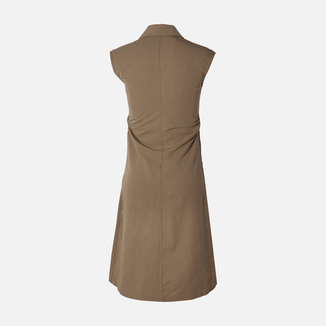 Women Sleeve Less Woven Maxi Dress