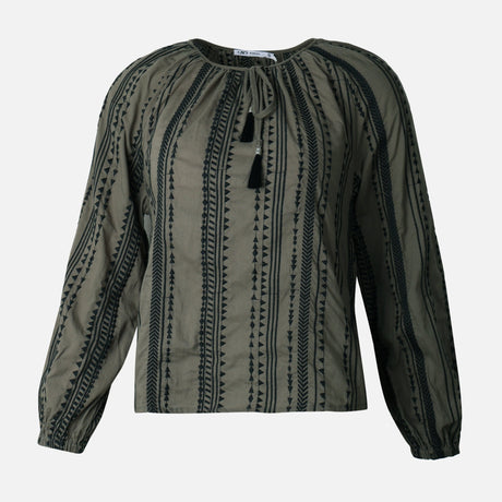 Women Embroided Long Sleeve Blouse