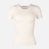 Women Ribbed Short Sleeve T-Shirt