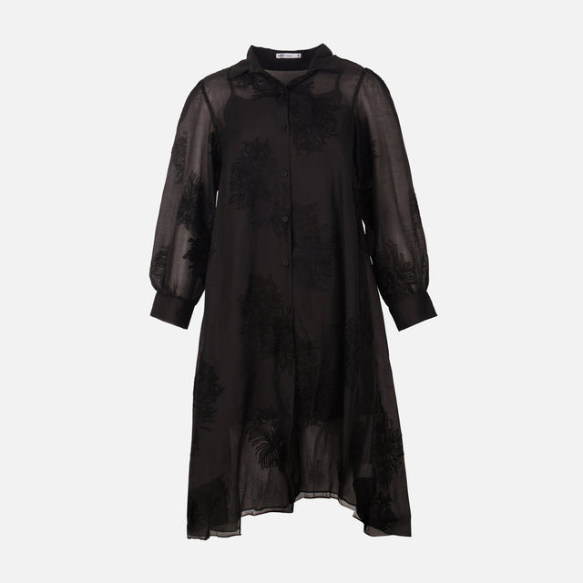 Women 2-Piece Embroidered Sheer Dress Set