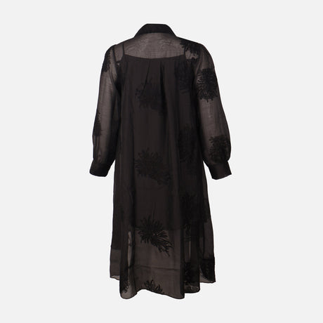 Women 2-Piece Embroidered Sheer Dress Set