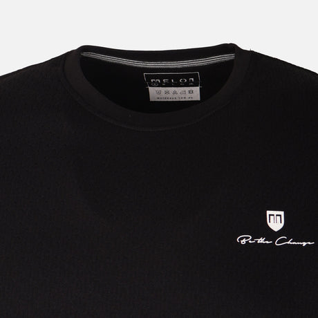 Men Structure T-Shirt Round Neck