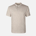Men Structure T-Shirt Henley Neck