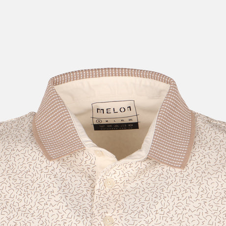 Men All-Over Print Polo T-Shirt Short Sleeve
