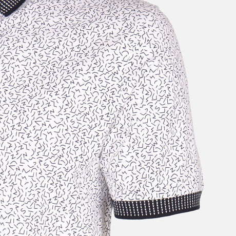 Men All-Over Print Polo T-Shirt Short Sleeve