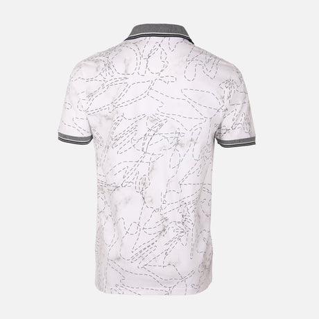 Men All-Over Print Polo T-Shirt Short Sleeve