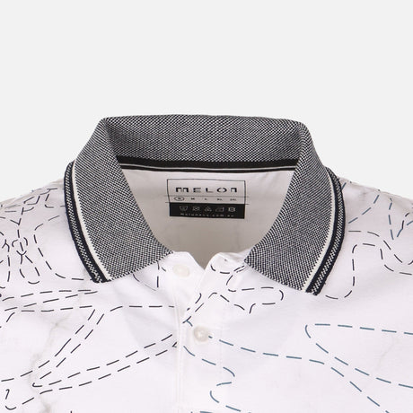 Men All-Over Print Polo T-Shirt Short Sleeve