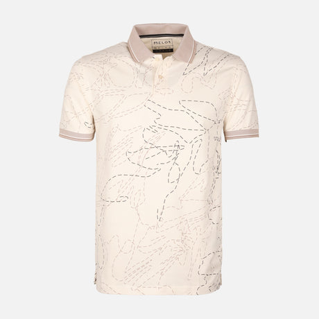 Men All-Over Print Polo T-Shirt Short Sleeve