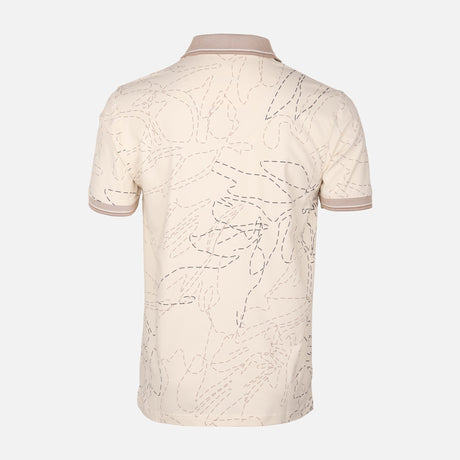 Men All-Over Print Polo T-Shirt Short Sleeve