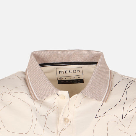 Men All-Over Print Polo T-Shirt Short Sleeve