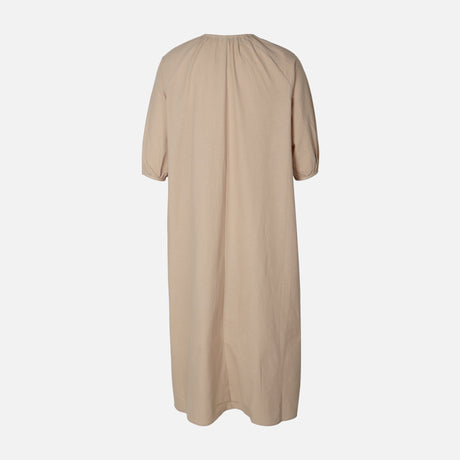 Women Linen Blend Maxi Dress
